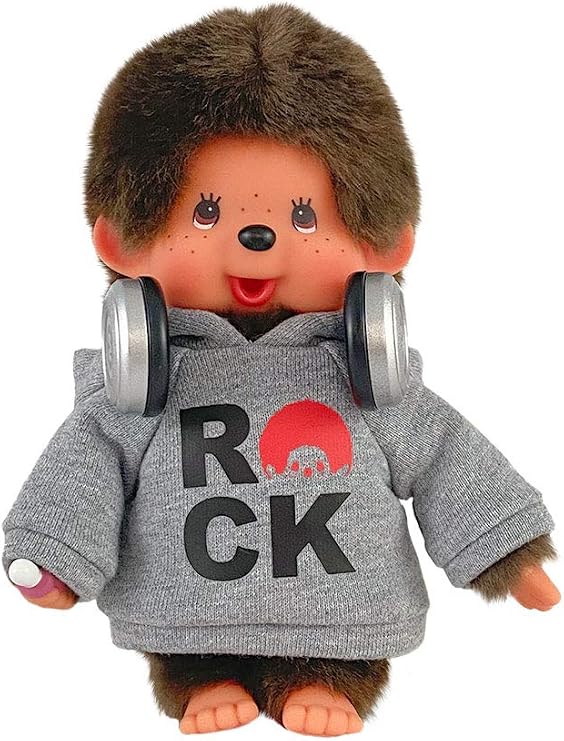 Monchhichi Pop Rockstar in Hoodie Plush Toy