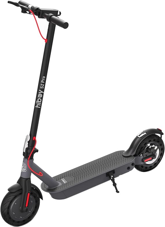 Hiboy S2 Pro Electric Scooter, 500W Motor, 10" Solid Tires, 25 Miles Range | 19 Mph Folding Commuter Electric Scooter for Adults with Double Braking System and App