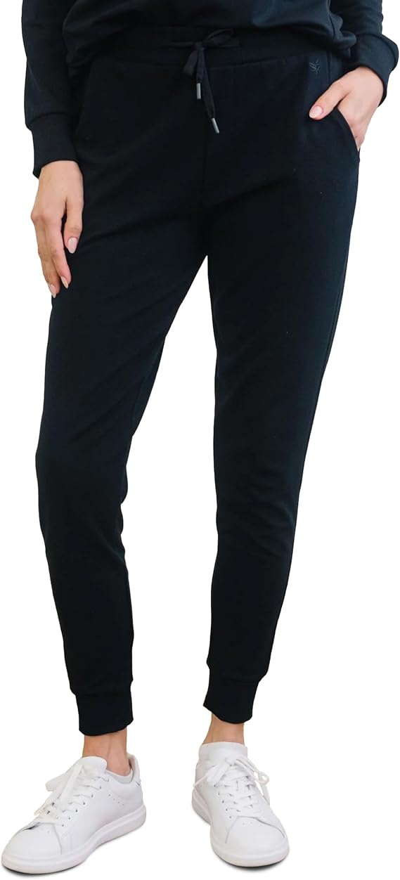 Cozy Earth Womens Jogger Pants - 62% Viscose from Bamboo Blend - Lightweight All-Season Comfort