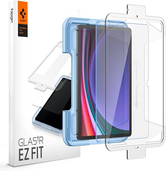 Spigen Tempered Glass Screen Protector [GlasTR EZ FIT] Designed for Galaxy Tab S10 Lite | Galaxy Tab S10 FE | Galaxy Tab S9 | Galaxy Tab S9 FE [9H HardnessCase-Friendly]