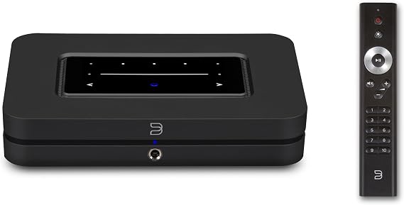 Bluesound Node (2024) Music Streamer with RC1 Remote - Black (Bundle)