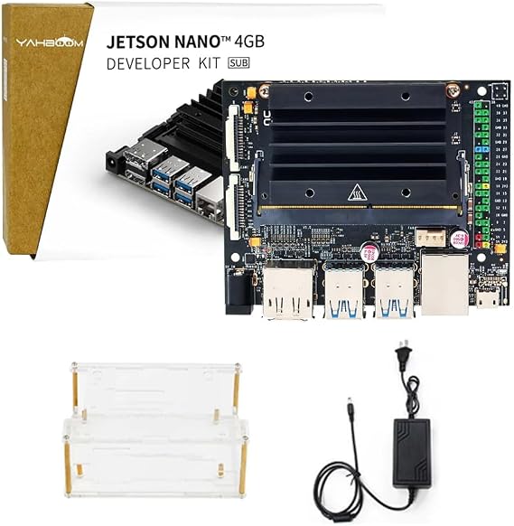 Jetson Nano 4GB B01 Developer Kit (SUB) with Official Jetson Module Artificial Intelligence Programming Robotic CE ROHS (Basic Kit)