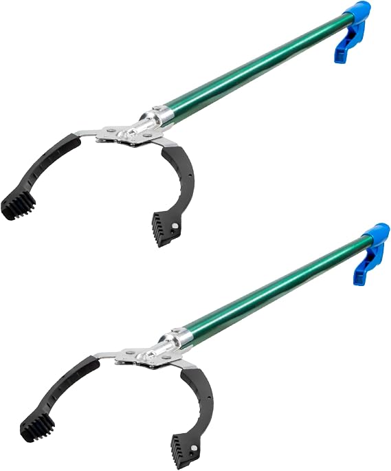 Unger Professional 36 Nifty Nabber, 2 Count, Reacher Grabber Tool, Trash Picker Upper, Built-in Magnet and Ergonomic Grip, Outdoor Claw Pickup, Reaching Assist for Seniors, Safely Perform Tasks