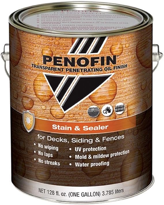 1 Gal Penofin FSSNAGA Natural Stain & Sealer Transparent Penetrating Oil Finish Stain & Sealer