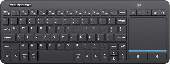 Multi-Device Wireless Bluetooth Keyboard with Touchpad-QWERTY