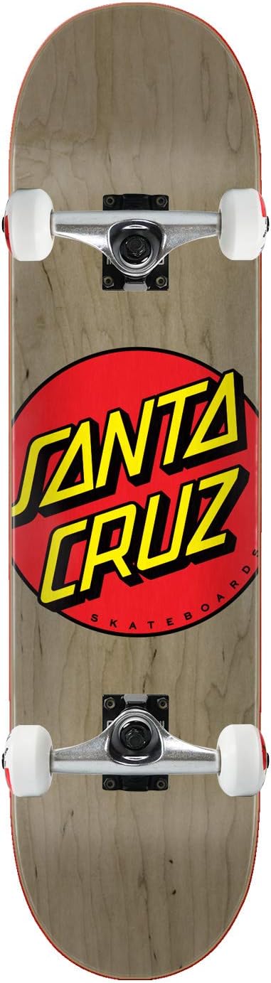 Santa Cruz Skateboard Assembly Classic Dot Grey 8.375" x 31.83" Complete