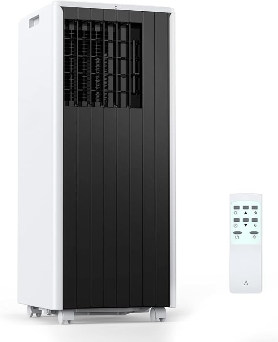 GarveeLife Portable Air Conditioner, 8,000 BTU Cools up to 350 Sq. Ft., LED Touch Panel, with Remote Contro, Built-in Dehumidifier, Fan, 3 in 1 Compact Indoor Quite AC Unit for Home Office Dorm RV