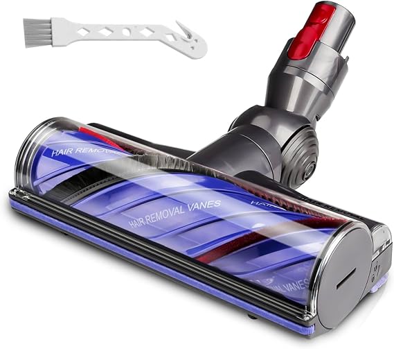 V8 V11 Vacuum Head Replacement Parts for Dyson V7 V8 V11 V15 V10 Animal | Cordless Vacuum Attachments Accessories, Upgrade 43 Anti-Tangle Vanes Quick Release Motorhead Brush Roller for Hard Floors