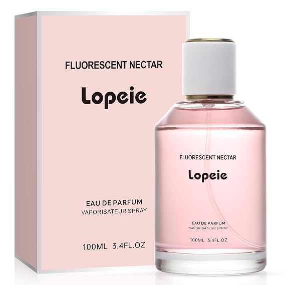 Lopeie Fluorescent Nectar Jasmine,Gardenia,Sandalwood and Lotus Eau de Parfum(3.4FL.OZ),Long-lasting Fragrance - Feminine