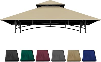 Gazebo Replacement Cover for Grill Gazebo Model L-GG001PST-F, Beige