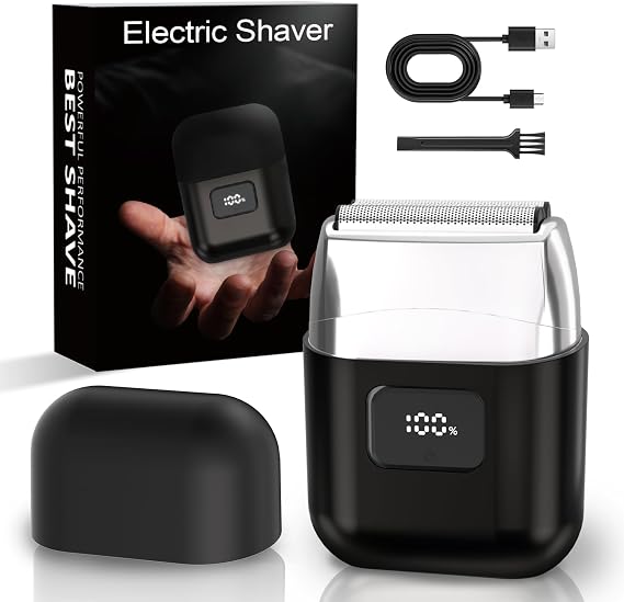 Electric Foil Shavers for Men: IPX7 Waterproof, 2-Speed Modes