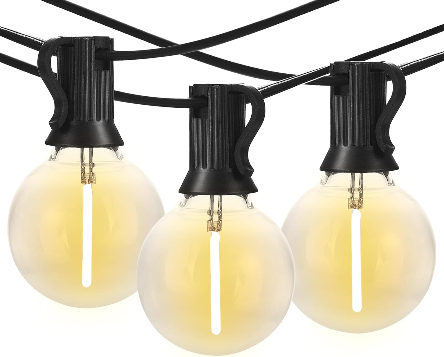 Banord 100FT2 Outdoor String Lights, G40 Shatterproof Dimmable Globe Bulbs with E12 Base, Waterproof Interconnectable Hanging Lights for Backyard, Garden, Wedding, Christmas Decor