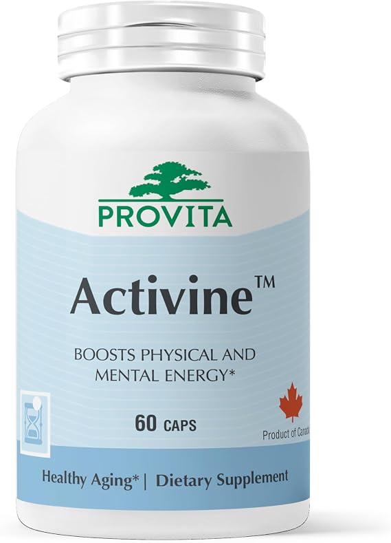 PROVITA Activine | Muscle Support & Protein Synthesis Supplement | Colostrum | Alpha GPC | L-Ornithine | GABA | Mental Calmness | Posture | Sleep | Vitality | 60 Veg Capsules