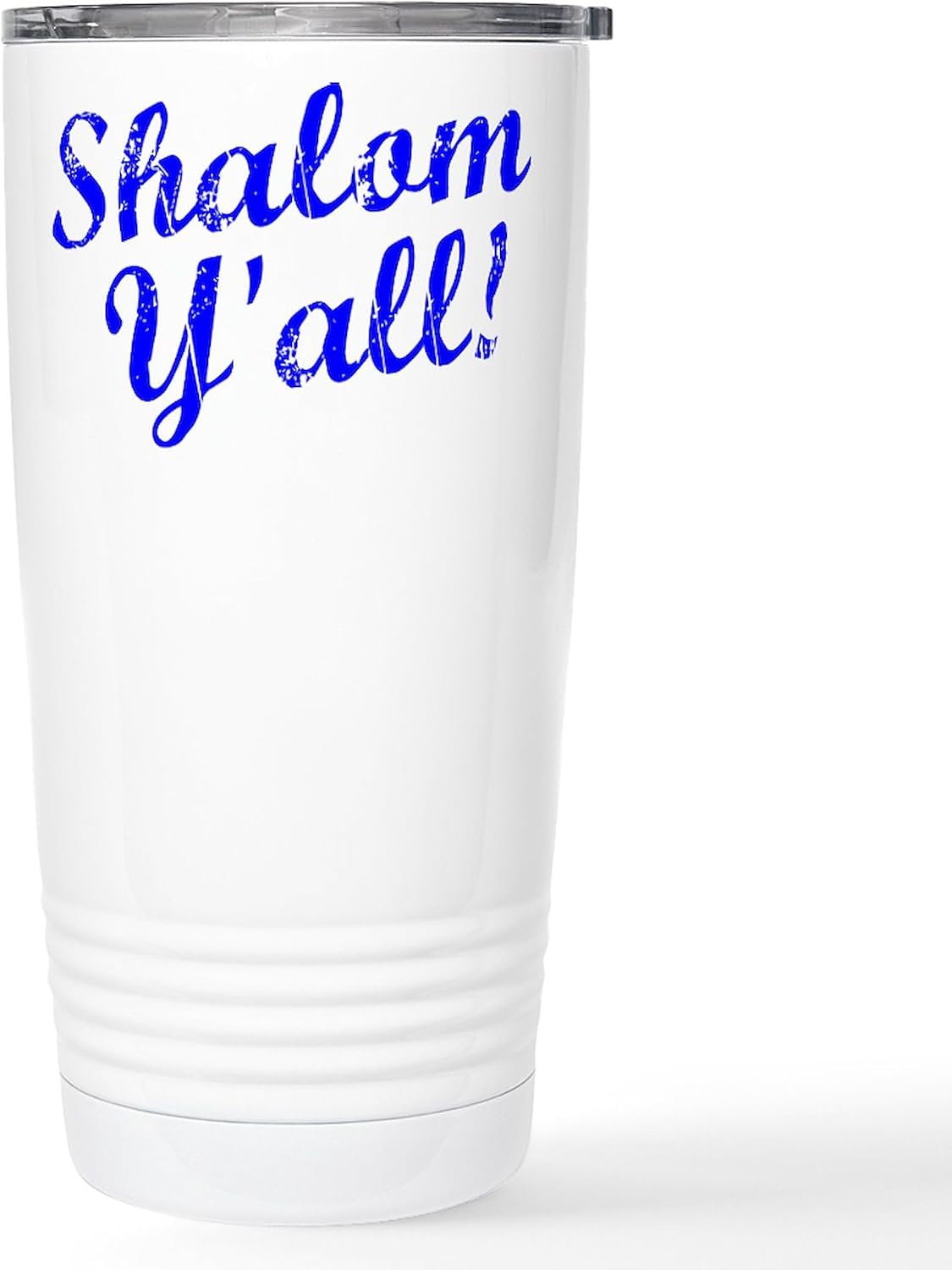 CafePress Shalom, Yall Stainless Steel Travel Mug 20 oz. Insulated Stainless Steel Coffee Tumbler