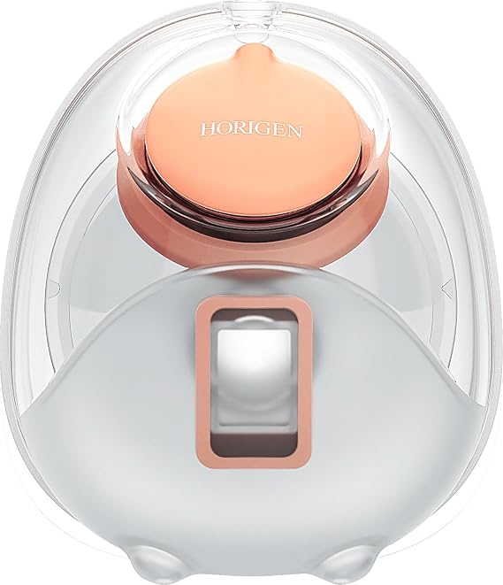 Horigen D6 Milk Bowl, Wearable Breast Pump Breastmilk Storage Bottles with Bottle lid Compatible, Wearable Breast Pump Milk Collector Orange 1pack