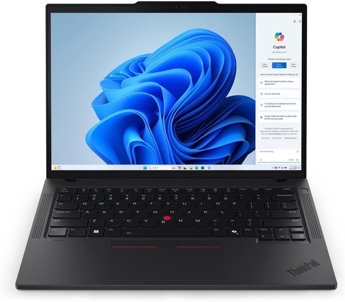 Lenovo ThinkPad T14 Gen 5 2025 Laptop, 12-Core Intel Core Ultra 5 125U, 14 WUXGA IPS Display, Intel Graphics, 32GB DDR5 1TB SSD, Backlit Keyboard, Fingerprint, Thunderbolt 4, Wi-Fi 6E, Win11 Pro