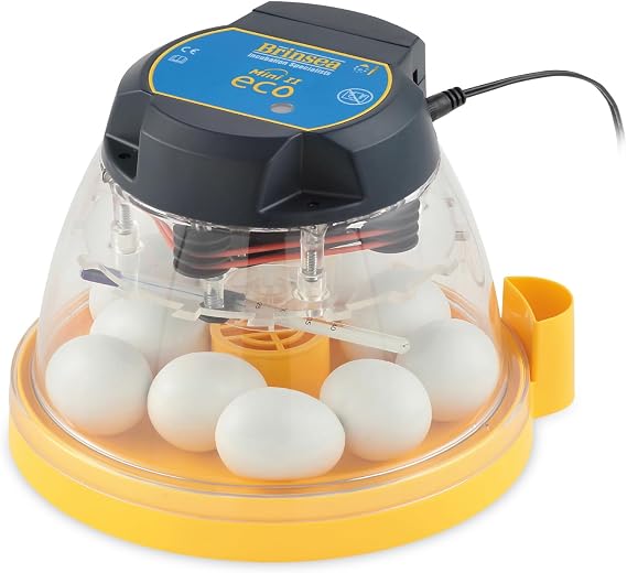 Brinsea Mini II Eco Manual Egg Incubator, Easy to Use Controls | Beginner-friendly, Brinsea-built with 50+ years of proven quality, External Water Top-Up, Fan Helps Air Circulation for Hatch