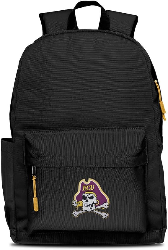 Denco East Carolina Pirates Lightweight 17 Campus Laptop Backpack - Ideal for the Gym, Work, Hiking, Travel, School, Weekends, and Commuting