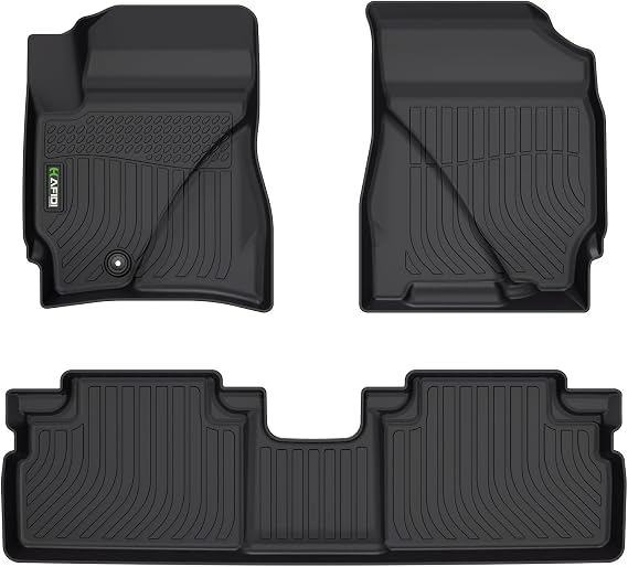 HAFIDI Floor Mats Fit for 2009-2012 Ford Escape for Mazda Tribute & Mercury Mariner 2009-2011 All Weather Protection TPE Car Floor Liners, Fits 1st & 2nd Row Full Set Custom Accessories, Black