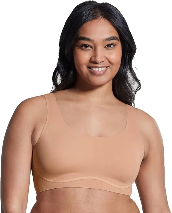 True & Co. True Everybody Women's Scoop Neck Lift Bra (Caramel, Medium)