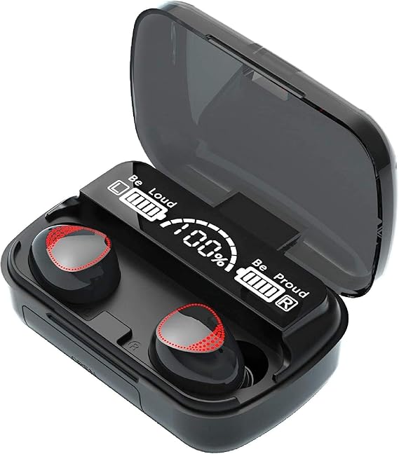 NIUTA Bluetooth Headphones Wireless Earbuds, 142Hr Playtime Sports Ear Buds with 2000mAh Digital Display Charging Case, IPX7 Waterproof Headset with Microphone Cordless Earphone for iPhone Andrio