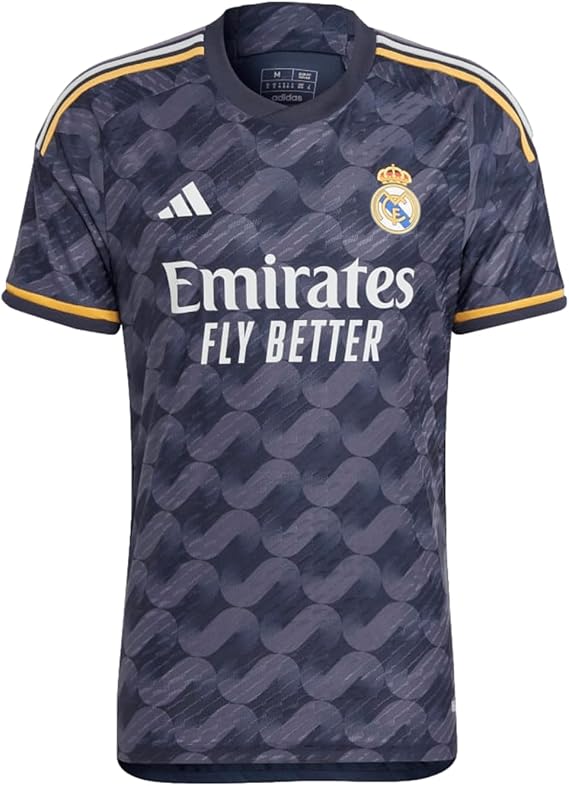 adidas Men's Soccer Real Madrid 23/24 Authentic Away Jersey - High Performance Slim Fit, Heat.RDY Technology