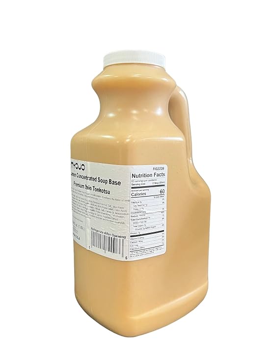 Myojo Japanese Style Ramen Soup Concentrate, 64 fl oz (1.89L) (Shio Tonkotsu)