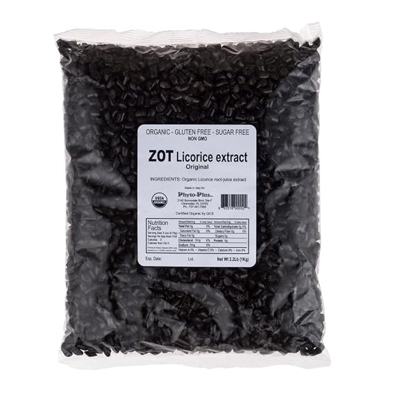ZOT Organic Licorice Root Extract, in Bulk, 2.2 Pound, Black