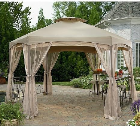 Clayton Hexagon Gazebo Replacement Canopy Top Cover