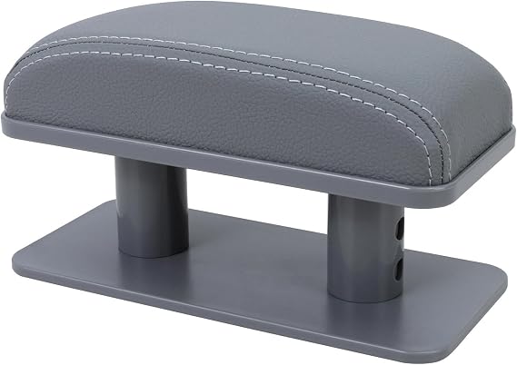 Armrest Cup Holder: Arm Rest Elbow Support General Leather Booster Pad for Car Door(Gray)