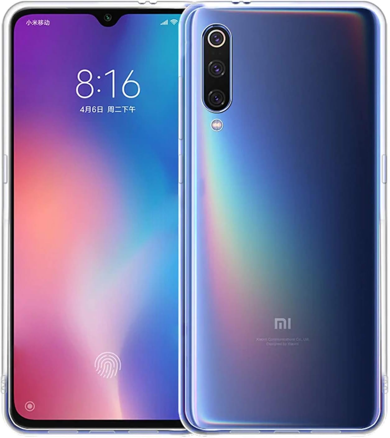 Microsonic Xiaomi Mi 9 SE için Kılıf Transparent Soft Beyaz [Mi 9 SE ile Uyumlu Kılıf - Beyaz]