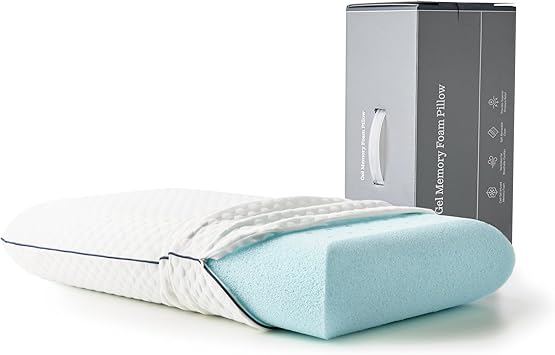 Weekender Gel Memory Foam Pillow - King Size - 1-Pack - Medium Firm Feel - Neck and Shoulder Support - Side & Back Sleepers - Home, Hotel, Hospital Essentials - CertiPur Certified