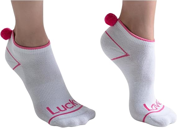 Lucky In Love Women's Pom Low Cut Socks - 3 Pack (Women's Size 4-10).