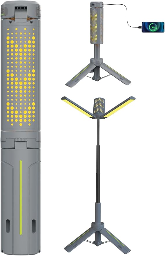 3000 Lumen Rechargeable Work Light Telescopic Camping Light