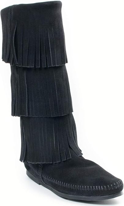 Minnetonka Women's 3-Layer Fringe Boot