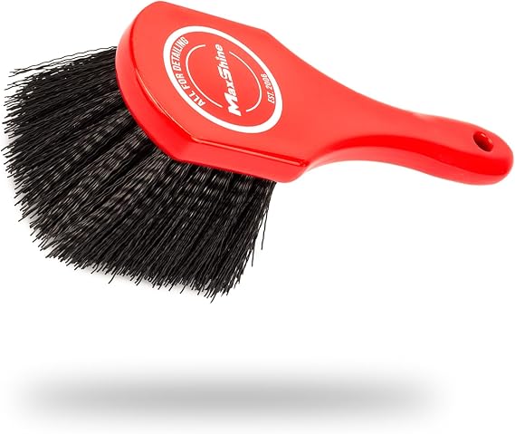 Maxshine Universal Heavy-Duty Tire & Carpet Cleaning Brush Ultimate Scrubber for Carpets, Upholstery, Floor Mats & More Removes Dirt & Stains Home & Auto Detailing Accessory