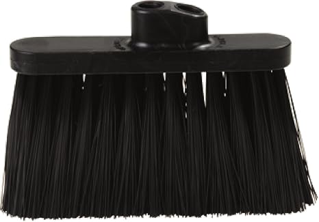 SPARTA 3685403 Flo-Pac Duo Sweep Stiff Filament Light Industrial Broom Head, Polypropylene Bristles, 11" Trim x 11" Width Bristle, 7" Overall Length, Black (Pack of 12)
