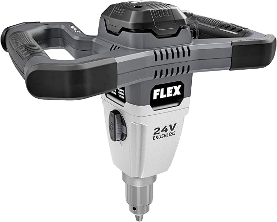 FLEX 24V Brushless Cordless Mud Mixer Tool Only, Battery and Charger Not Included - FX6151-Z, Grey/Black