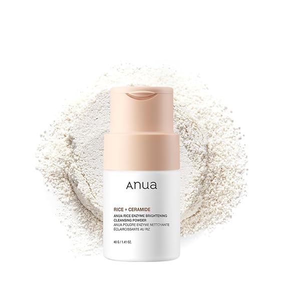 ANUA Rice Enzyme Brightening Cleansing Powder, Exfoliating Powder-to-Foam Cleanser, Smooth Texture & Clarity, Hydrating & Gentle Formula, Korean Skincare,1.41 fl.oz | Exfoliating Powder-to-Foam Cleanser, Smooth Texture & Clarity, Hydrating & Gentle Formula, Korean Skincare