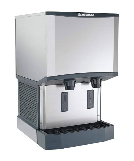 Scotsman HID525W-1 Meridian Nugget Ice & Water Dispenser, 25-Pound Capacity, Stainless Steel, 115-Volts