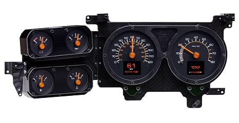 Dakota Digital RTX-79C-PU-X Retrotech Gauge Instrument System Compatible with 1973-87 Chevy Pickup, 1973-91 Chevy Blazer, GMC Jimmy and Suburbans. Styled after 1979-87 Chevy Pickup.