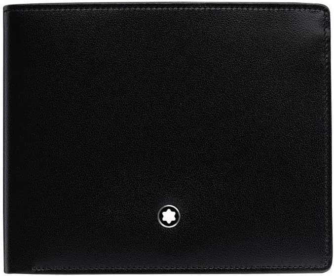 MONTBLANC Men's Leather 6cc Wallet with Money Clip