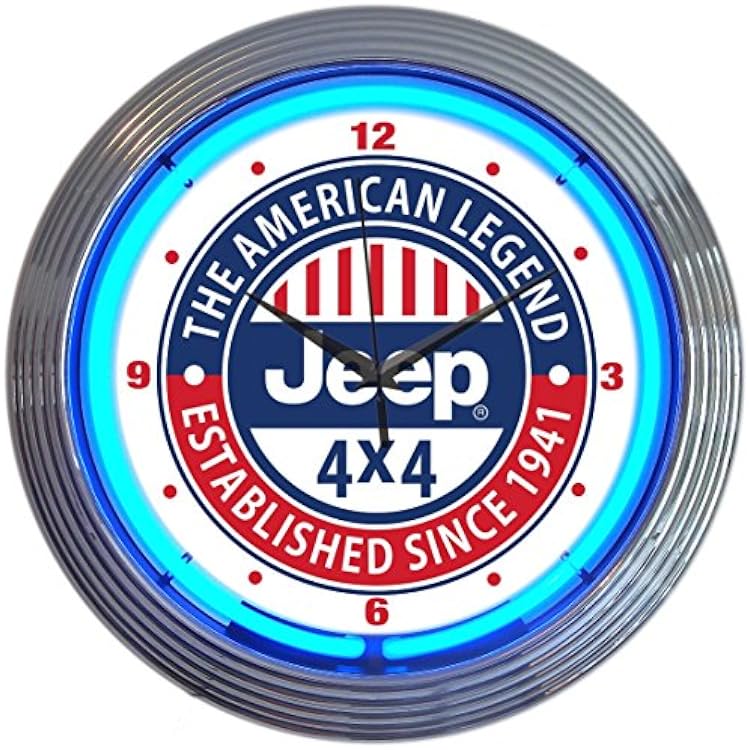 Neonetics Jeep The American Legend Neon Clock