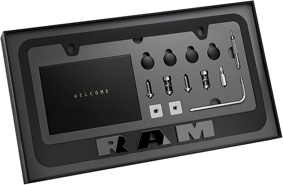 Black License Plate Frame