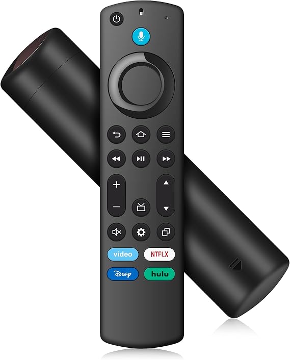 Replacement Remote Control for Fire Smart TV Stick Lite/4K/4K MAX/4K Plus | HD for FireSeries TV Cube(1st/2nd/3rd Gen)/TVs Stick(2nd/3rd Gen)/Smart TV 3rd Gen with Voice Controller