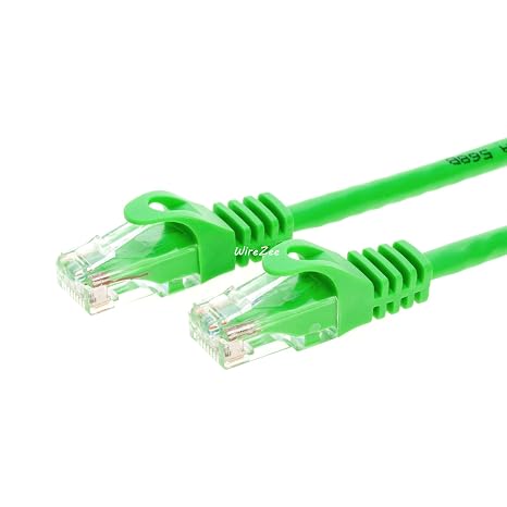 Cat6 Patch Network Cord RJ45 UTP Cable Ethernet (10FT, Green)