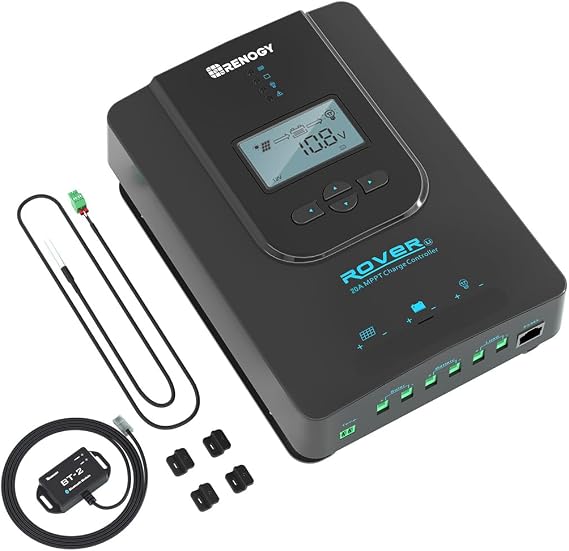 Renogy Rover MPPT Solar Charge Controller with Bluetooth 20A 12V/24V