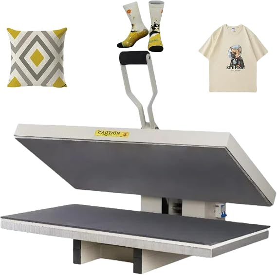 16x32 Heat Press Machine - 2600W Manual High Pressure Clamshell Heat Transfer Machine with Digital Control for T-Shirts,Business - 110V Large Professional Commercial Heat Press