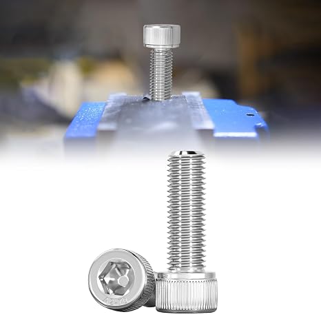 M8 x 45mm Socket Head Cap Screws Bolts Stainless Steel 304 Metric Machine Hex Socket Screw, Allen Hex Drive, Fully Thread, 10PCS