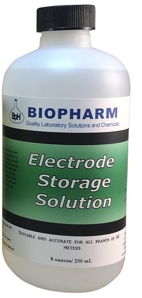 Biopharm pH/ORP Electrode Storage Solution, 250 mL (8.4 fl oz), Suitable for All Meters, 1M KCl, Keeps Your Probe Conditioned & Helps Extend its Life
